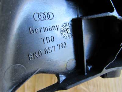 Audi OEM A4 B8 Seat Belt Guide, Rear Right 8K0857792 2009 2010 2011 2012 2013 2014 2015 S44